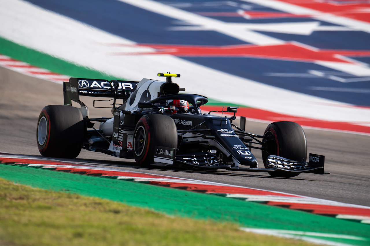 GP STATI UNITI, Pierre Gasly (FRA) AlphaTauri AT02.
22.10.2021. Formula 1 World Championship, Rd 17, United States Grand Prix, Austin, Texas, USA, Practice Day.
- www.xpbimages.com, EMail: requests@xpbimages.com © Copyright: Price / XPB Images