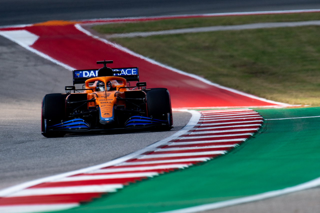 GP STATI UNITI, Daniel Ricciardo (AUS) McLaren MCL35M.
22.10.2021. Formula 1 World Championship, Rd 17, United States Grand Prix, Austin, Texas, USA, Practice Day.
- www.xpbimages.com, EMail: requests@xpbimages.com © Copyright: Price / XPB Images