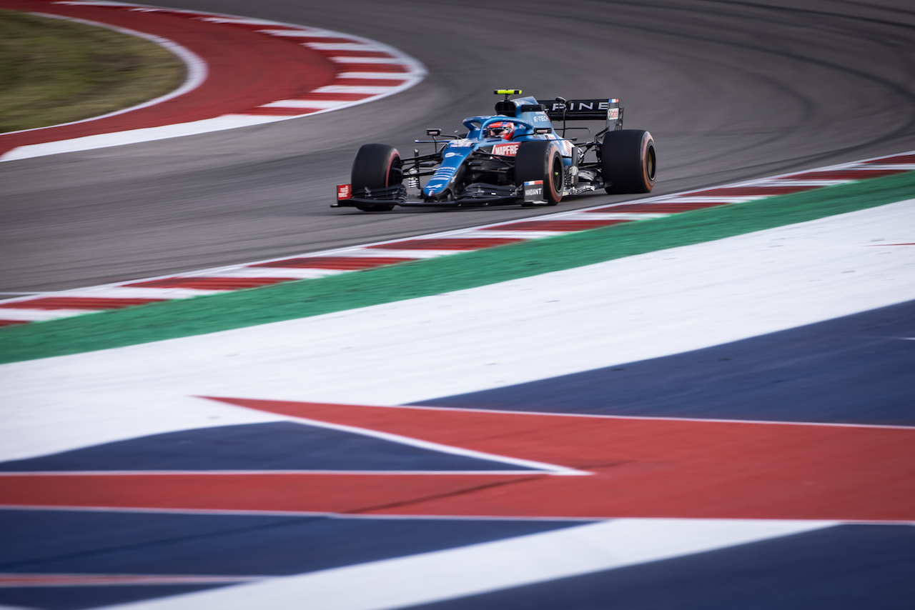 GP STATI UNITI, Esteban Ocon (FRA) Alpine F1 Team A521.
22.10.2021. Formula 1 World Championship, Rd 17, United States Grand Prix, Austin, Texas, USA, Practice Day.
- www.xpbimages.com, EMail: requests@xpbimages.com © Copyright: Bearne / XPB Images