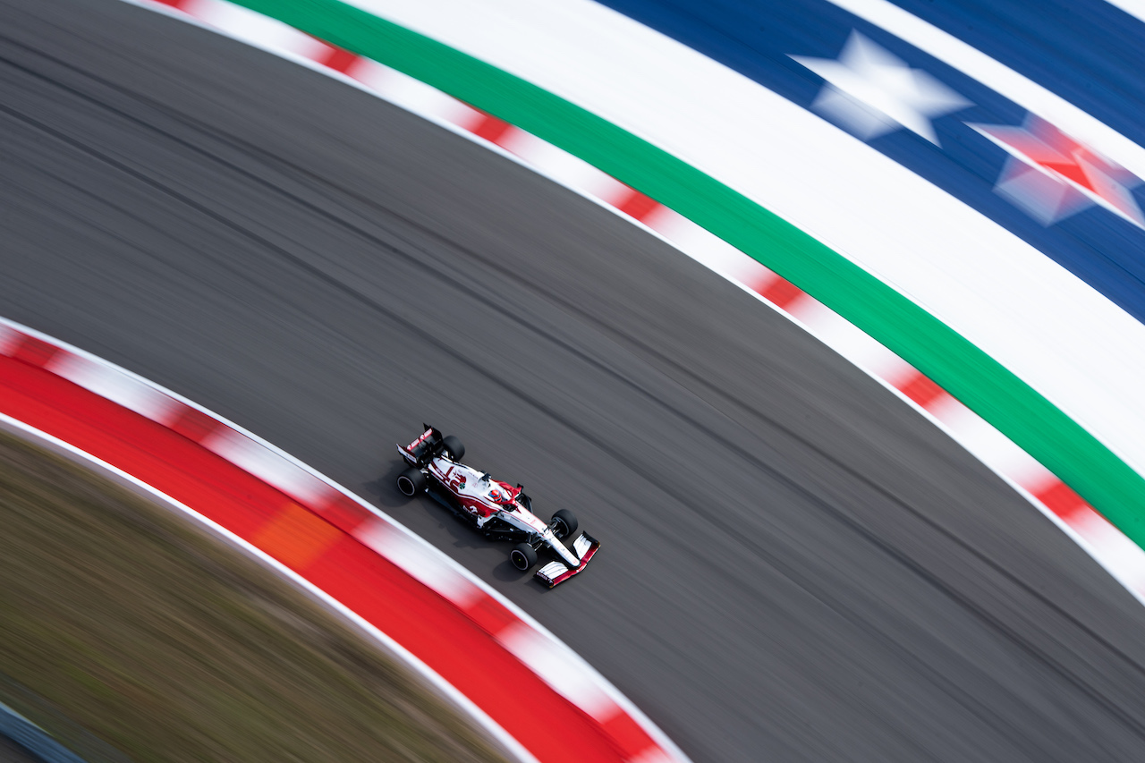 GP STATI UNITI, Kimi Raikkonen (FIN) Alfa Romeo Racing C41.
22.10.2021. Formula 1 World Championship, Rd 17, United States Grand Prix, Austin, Texas, USA, Practice Day.
- www.xpbimages.com, EMail: requests@xpbimages.com © Copyright: Price / XPB Images