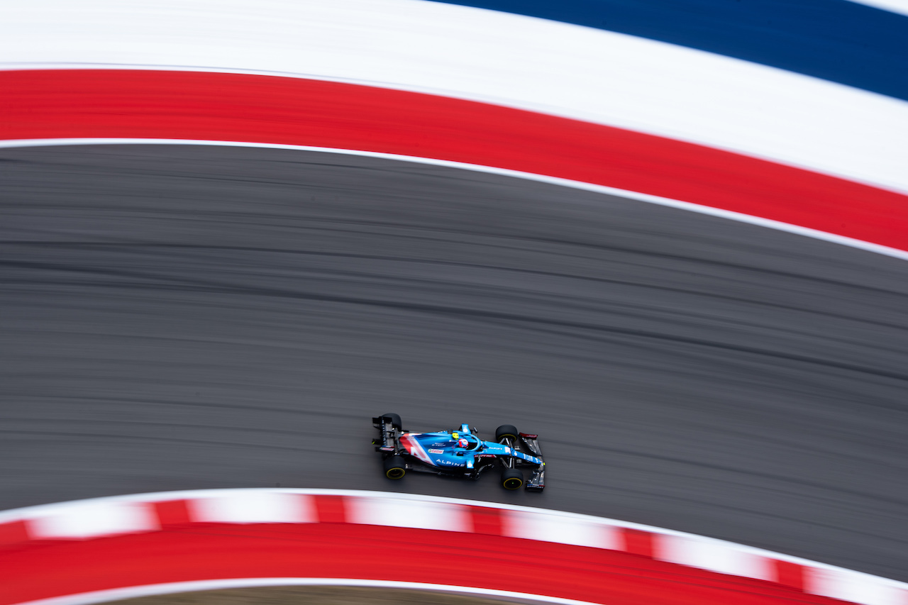 GP STATI UNITI, Esteban Ocon (FRA) Alpine F1 Team A521.
22.10.2021. Formula 1 World Championship, Rd 17, United States Grand Prix, Austin, Texas, USA, Practice Day.
- www.xpbimages.com, EMail: requests@xpbimages.com © Copyright: Price / XPB Images