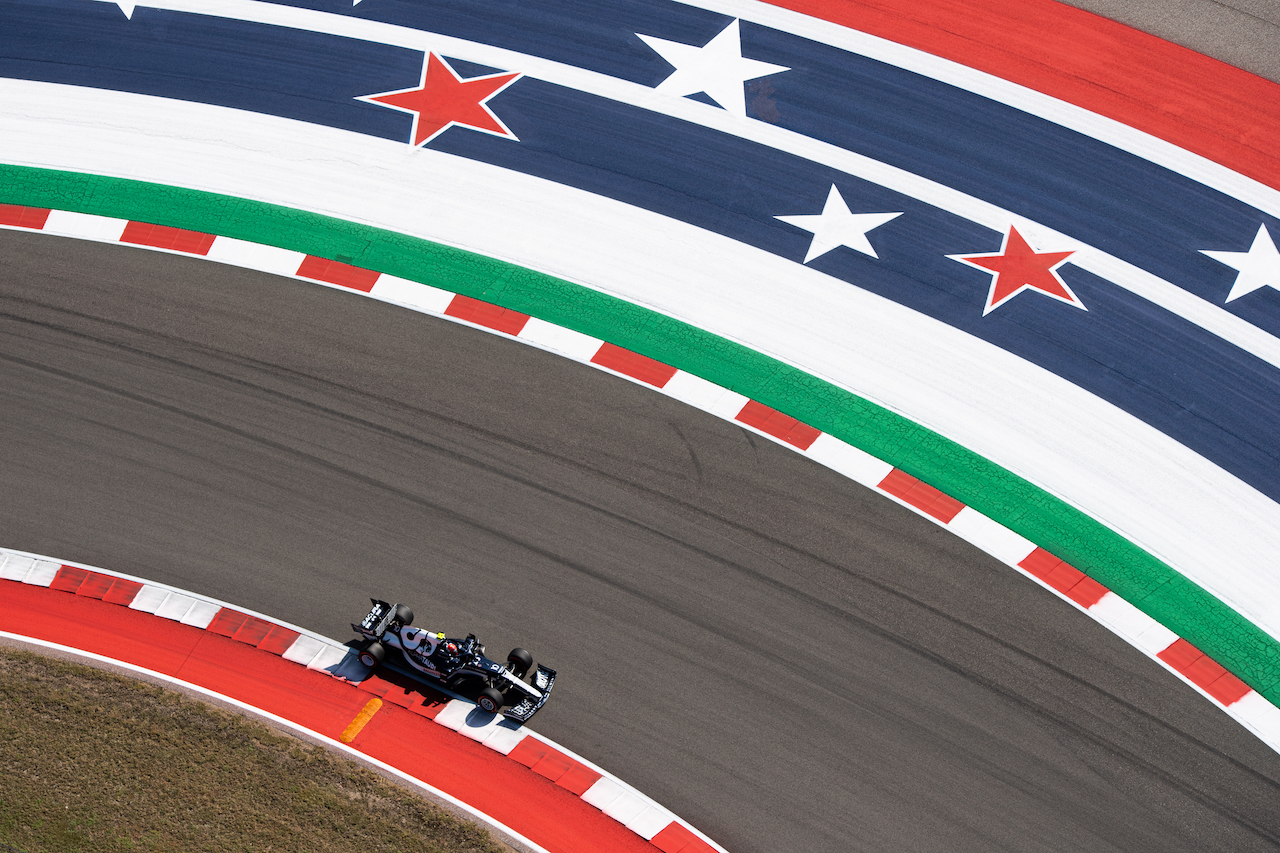 GP STATI UNITI, Pierre Gasly (FRA) AlphaTauri AT02.
22.10.2021. Formula 1 World Championship, Rd 17, United States Grand Prix, Austin, Texas, USA, Practice Day.
- www.xpbimages.com, EMail: requests@xpbimages.com © Copyright: Price / XPB Images