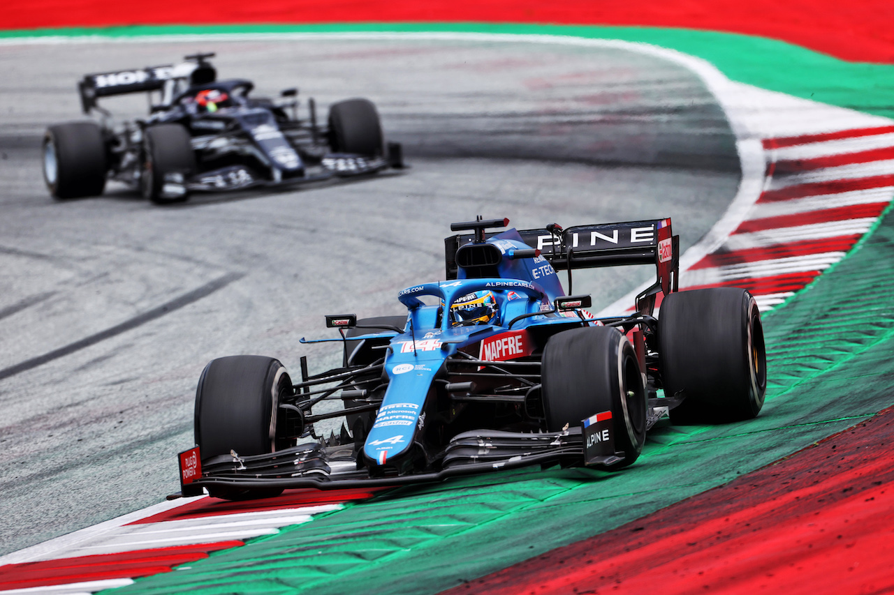 GP STIRIA, Fernando Alonso (ESP) Alpine F1 Team A521.
27.06.2021. Formula 1 World Championship, Rd 8, Steiermark Grand Prix, Spielberg, Austria, Gara Day.
- www.xpbimages.com, EMail: requests@xpbimages.com © Copyright: Charniaux / XPB Images
