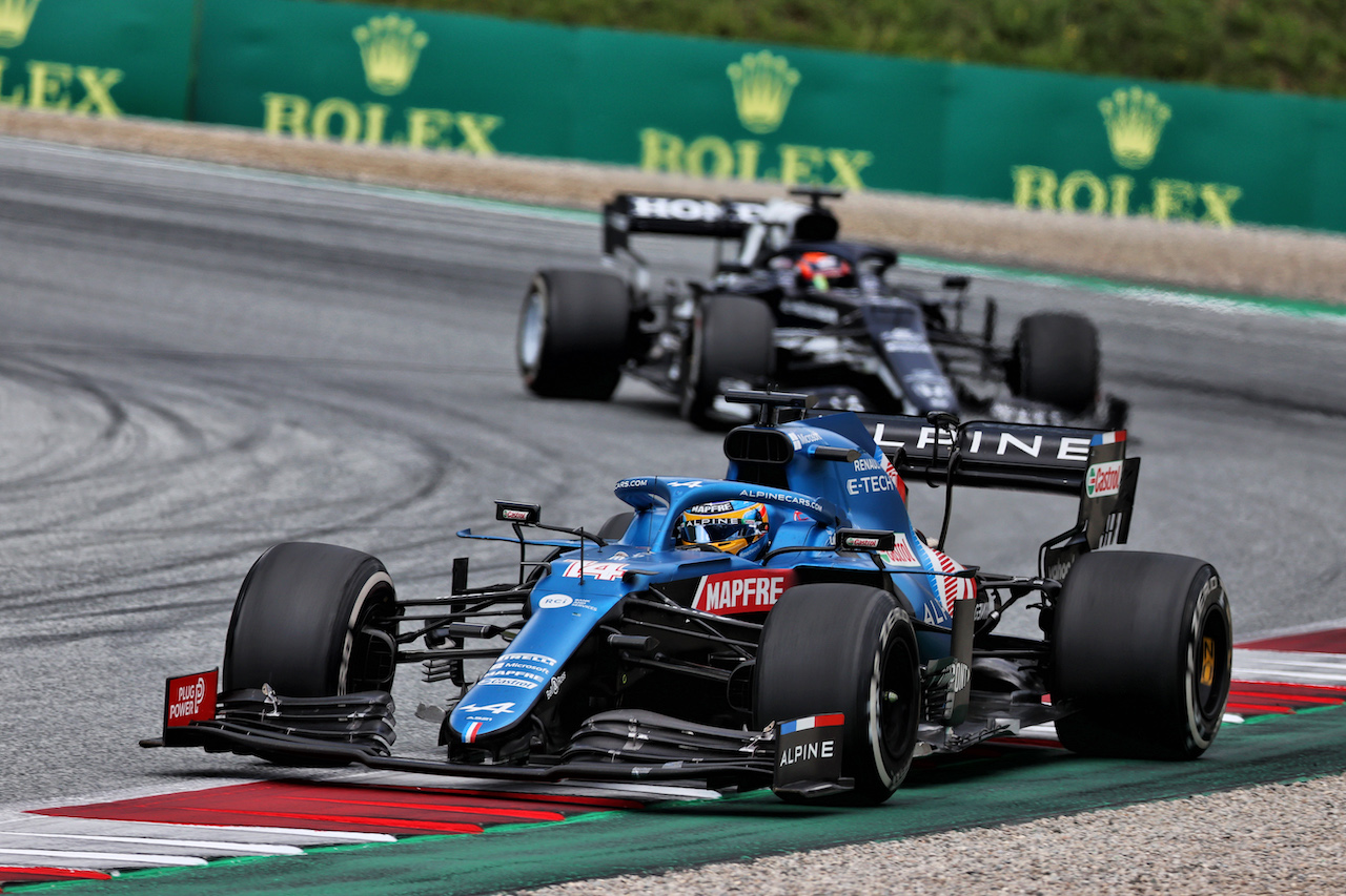 GP STIRIA, Fernando Alonso (ESP) Alpine F1 Team A521.
27.06.2021. Formula 1 World Championship, Rd 8, Steiermark Grand Prix, Spielberg, Austria, Gara Day.
- www.xpbimages.com, EMail: requests@xpbimages.com © Copyright: Batchelor / XPB Images