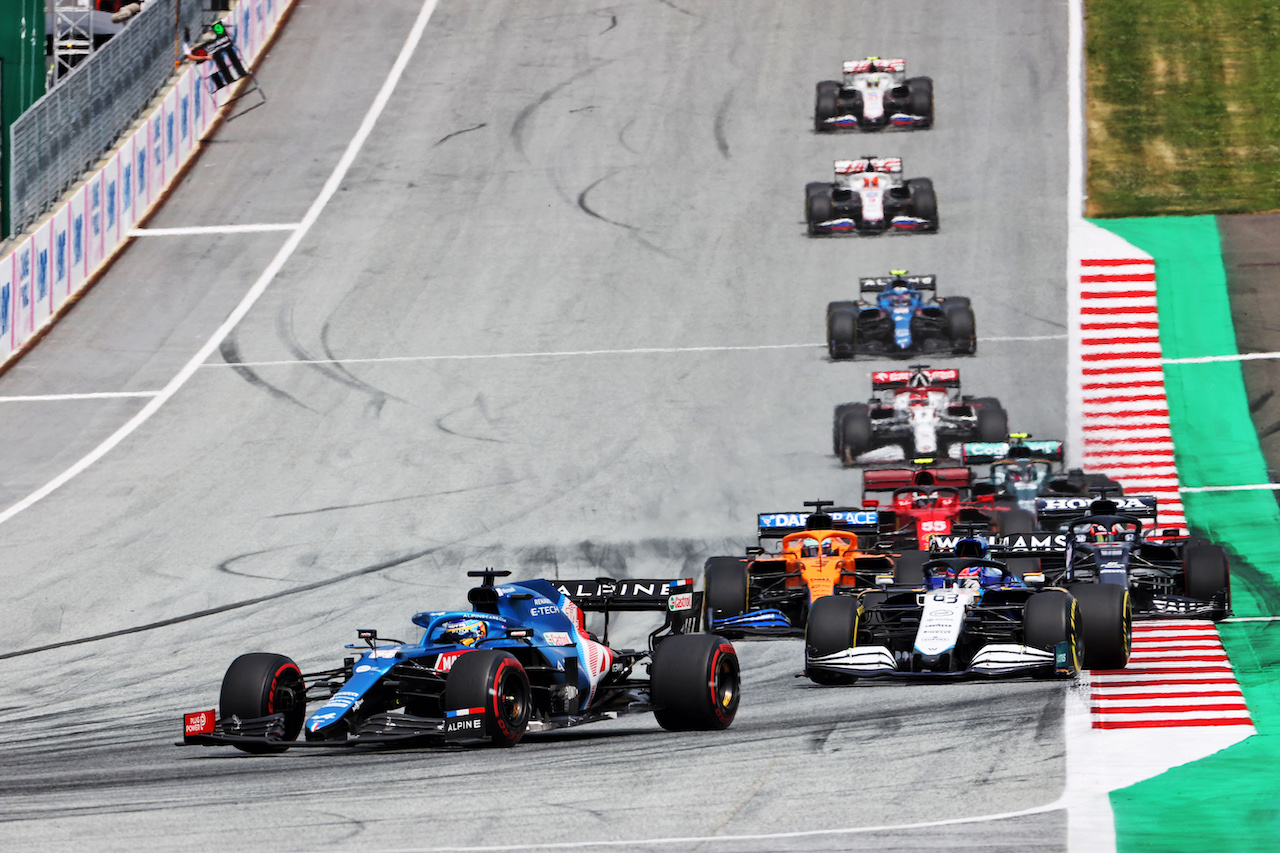 GP STIRIA, Fernando Alonso (ESP) Alpine F1 Team A521.
27.06.2021. Formula 1 World Championship, Rd 8, Steiermark Grand Prix, Spielberg, Austria, Gara Day.
- www.xpbimages.com, EMail: requests@xpbimages.com © Copyright: Charniaux / XPB Images