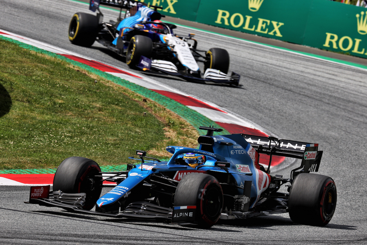 GP STIRIA, Fernando Alonso (ESP) Alpine F1 Team A521.
27.06.2021. Formula 1 World Championship, Rd 8, Steiermark Grand Prix, Spielberg, Austria, Gara Day.
- www.xpbimages.com, EMail: requests@xpbimages.com © Copyright: Batchelor / XPB Images