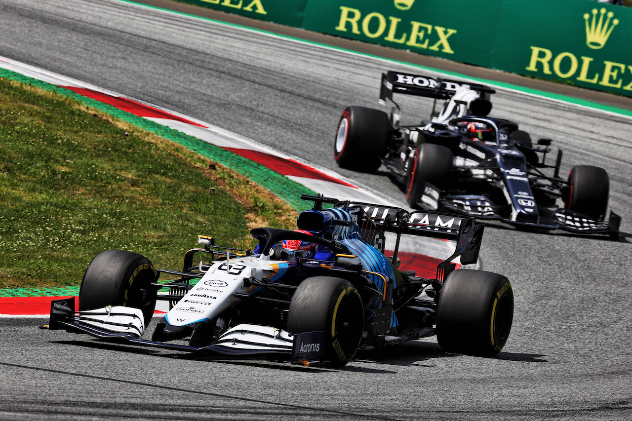 GP STIRIA, George Russell (GBR) Williams Racing FW43B.
27.06.2021. Formula 1 World Championship, Rd 8, Steiermark Grand Prix, Spielberg, Austria, Gara Day.
- www.xpbimages.com, EMail: requests@xpbimages.com © Copyright: Batchelor / XPB Images