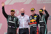 GP STIRIA, Lewis Hamilton (GBR), Mercedes AMG F1, Max Verstappen (NLD), Red Bull Racing e Valtteri Bottas (FIN), Mercedes AMG F1 
27.06.2021. Formula 1 World Championship, Rd 8, Steiermark Grand Prix, Spielberg, Austria, Gara Day.
- www.xpbimages.com, EMail: requests@xpbimages.com ¬© Copyright: Charniaux / XPB Images
