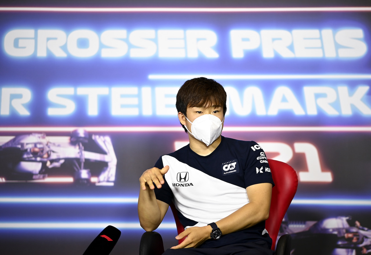 GP STIRIA, Yuki Tsunoda (JPN) AlphaTauri in the FIA Press Conference.
24.06.2021. Formula 1 World Championship, Rd 8, Steiermark Grand Prix, Spielberg, Austria, Preparation Day.
- www.xpbimages.com, EMail: requests@xpbimages.com © Copyright: FIA Pool Image for Editorial Use Only