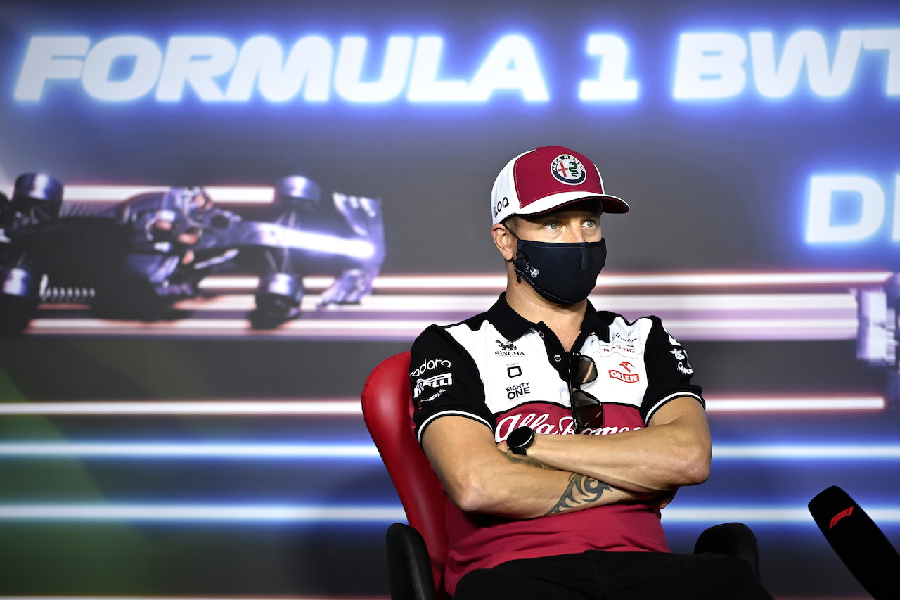 GP STIRIA, Kimi Raikkonen (FIN) Alfa Romeo Racing in the FIA Press Conference.
24.06.2021. Formula 1 World Championship, Rd 8, Steiermark Grand Prix, Spielberg, Austria, Preparation Day.
- www.xpbimages.com, EMail: requests@xpbimages.com © Copyright: FIA Pool Image for Editorial Use Only