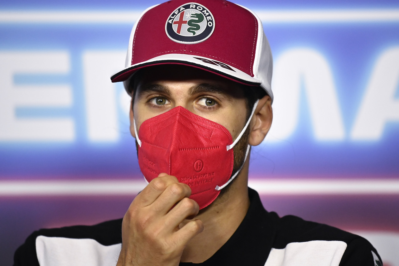 GP STIRIA, Antonio Giovinazzi (ITA) Alfa Romeo Racing in the FIA Press Conference.
24.06.2021. Formula 1 World Championship, Rd 8, Steiermark Grand Prix, Spielberg, Austria, Preparation Day.
- www.xpbimages.com, EMail: requests@xpbimages.com © Copyright: FIA Pool Image for Editorial Use Only