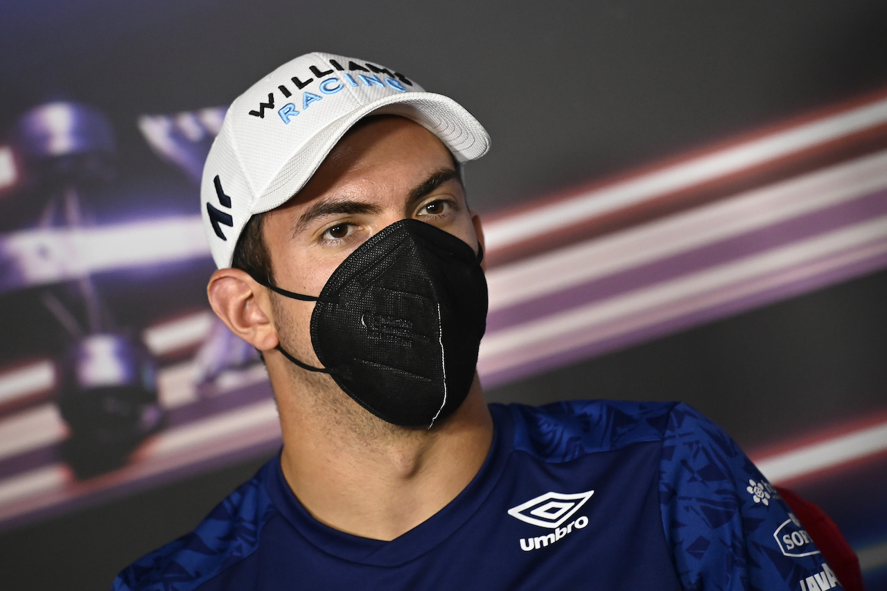 GP STIRIA, Nicholas Latifi (CDN) Williams Racing in the FIA Press Conference.
24.06.2021. Formula 1 World Championship, Rd 8, Steiermark Grand Prix, Spielberg, Austria, Preparation Day.
- www.xpbimages.com, EMail: requests@xpbimages.com © Copyright: FIA Pool Image for Editorial Use Only