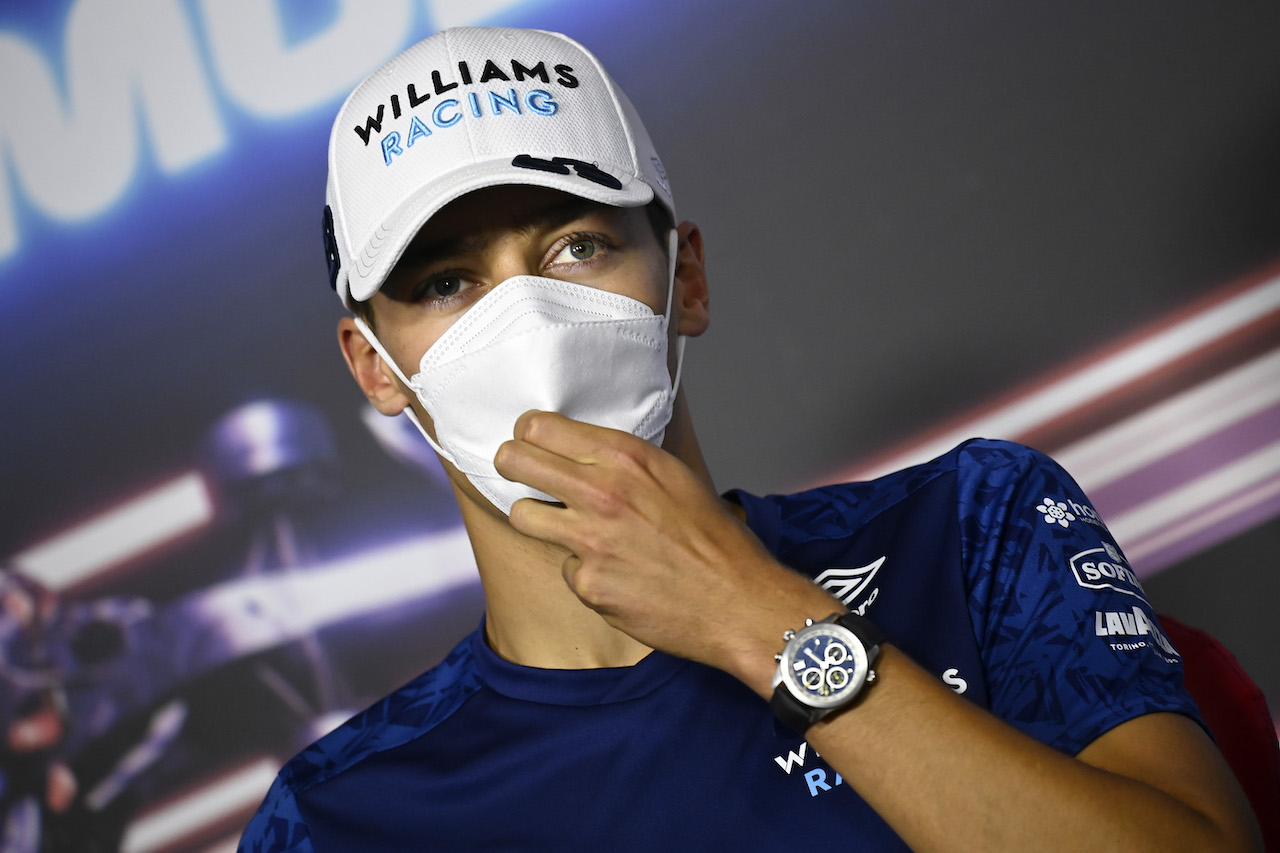 GP STIRIA, George Russell (GBR) Williams Racing in the FIA Press Conference.
24.06.2021. Formula 1 World Championship, Rd 8, Steiermark Grand Prix, Spielberg, Austria, Preparation Day.
- www.xpbimages.com, EMail: requests@xpbimages.com © Copyright: FIA Pool Image for Editorial Use Only