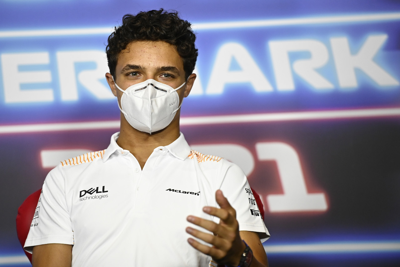 GP STIRIA, Lando Norris (GBR) McLaren in the FIA Press Conference.
24.06.2021. Formula 1 World Championship, Rd 8, Steiermark Grand Prix, Spielberg, Austria, Preparation Day.
- www.xpbimages.com, EMail: requests@xpbimages.com © Copyright: FIA Pool Image for Editorial Use Only