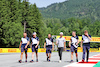 GP STIRIA, Pierre Gasly (FRA) AlphaTauri walks the circuit with the team.
24.06.2021. Formula 1 World Championship, Rd 8, Steiermark Grand Prix, Spielberg, Austria, Preparation Day.
- www.xpbimages.com, EMail: requests@xpbimages.com © Copyright: Batchelor / XPB Images