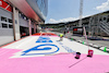 GP STIRIA, Circuit Atmosfera - BWT branding being painted in the pits.
24.06.2021. Formula 1 World Championship, Rd 8, Steiermark Grand Prix, Spielberg, Austria, Preparation Day.
- www.xpbimages.com, EMail: requests@xpbimages.com © Copyright: Moy / XPB Images