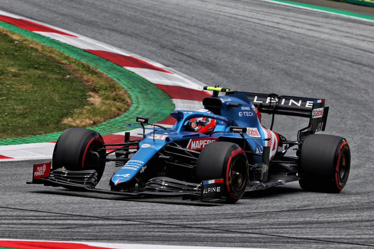 GP STIRIA, Esteban Ocon (FRA) Alpine F1 Team A521.
26.06.2021. Formula 1 World Championship, Rd 8, Steiermark Grand Prix, Spielberg, Austria, Qualifiche Day.
- www.xpbimages.com, EMail: requests@xpbimages.com © Copyright: Batchelor / XPB Images