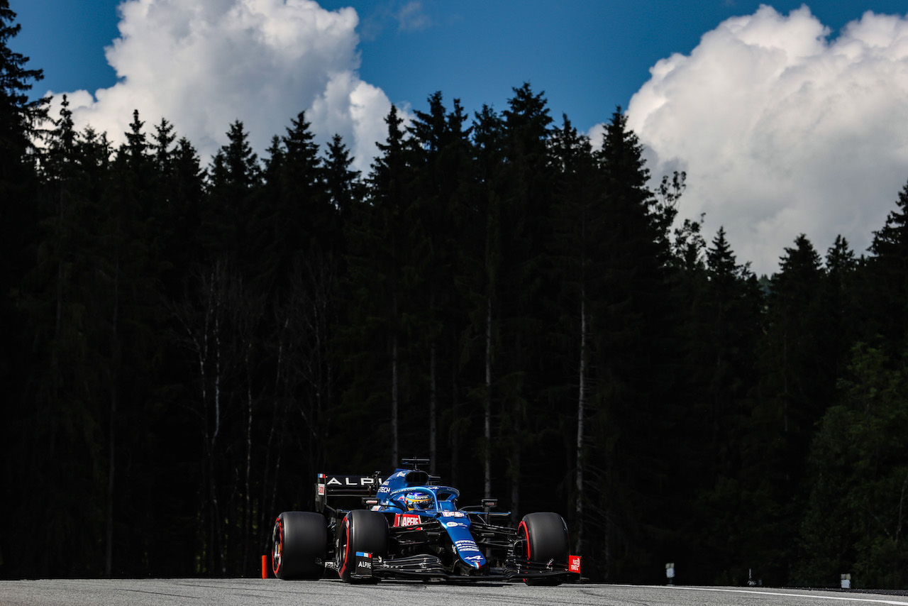 GP STIRIA, Fernando Alonso (ESP), Alpine F1 Team 
26.06.2021. Formula 1 World Championship, Rd 8, Steiermark Grand Prix, Spielberg, Austria, Qualifiche Day.
- www.xpbimages.com, EMail: requests@xpbimages.com © Copyright: Charniaux / XPB Images