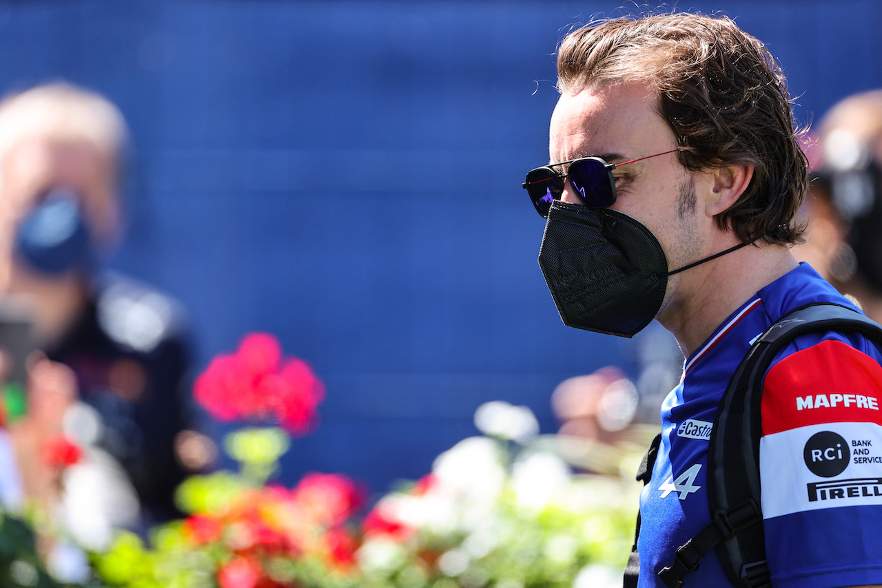 GP STIRIA, Fernando Alonso (ESP), Alpine F1 Team 
26.06.2021. Formula 1 World Championship, Rd 8, Steiermark Grand Prix, Spielberg, Austria, Qualifiche Day.
- www.xpbimages.com, EMail: requests@xpbimages.com ¬© Copyright: Charniaux / XPB Images