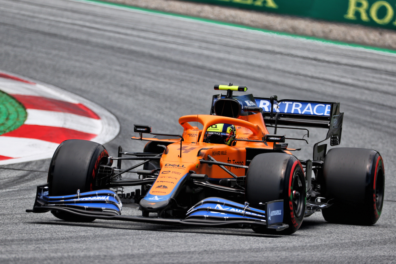 GP STIRIA, Lando Norris (GBR) McLaren MCL35M.
26.06.2021. Formula 1 World Championship, Rd 8, Steiermark Grand Prix, Spielberg, Austria, Qualifiche Day.
- www.xpbimages.com, EMail: requests@xpbimages.com © Copyright: Batchelor / XPB Images
