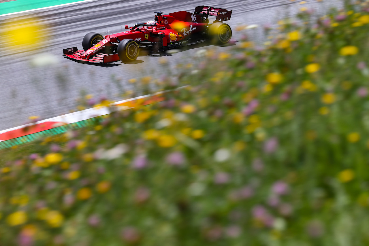 GP STIRIA, Charles Leclerc (FRA), Ferrari 
26.06.2021. Formula 1 World Championship, Rd 8, Steiermark Grand Prix, Spielberg, Austria, Qualifiche Day.
- www.xpbimages.com, EMail: requests@xpbimages.com ¬© Copyright: Charniaux / XPB Images