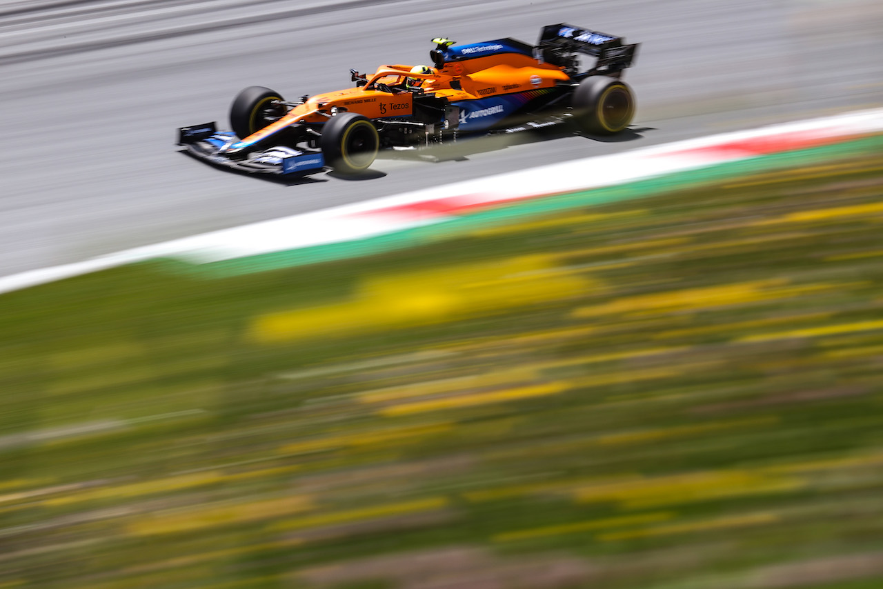 GP STIRIA, Lando Norris (GBR), McLaren F1 Team 
26.06.2021. Formula 1 World Championship, Rd 8, Steiermark Grand Prix, Spielberg, Austria, Qualifiche Day.
- www.xpbimages.com, EMail: requests@xpbimages.com © Copyright: Charniaux / XPB Images