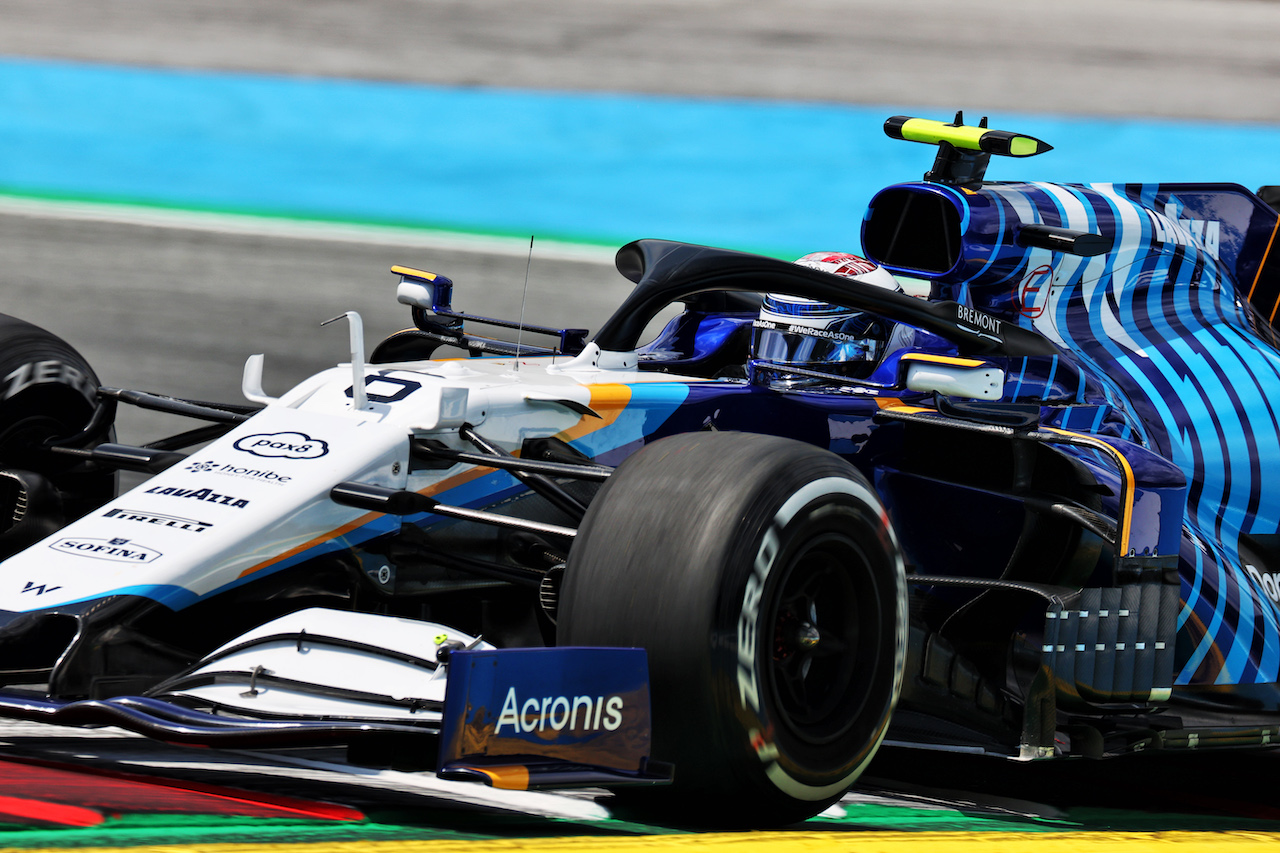GP STIRIA, Nicholas Latifi (CDN) Williams Racing FW43B.
25.06.2021. Formula 1 World Championship, Rd 8, Steiermark Grand Prix, Spielberg, Austria, Practice Day.
- www.xpbimages.com, EMail: requests@xpbimages.com © Copyright: Batchelor / XPB Images