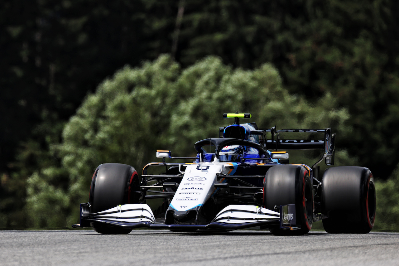 GP STIRIA, Nicholas Latifi (CDN) Williams Racing FW43B.
25.06.2021. Formula 1 World Championship, Rd 8, Steiermark Grand Prix, Spielberg, Austria, Practice Day.
- www.xpbimages.com, EMail: requests@xpbimages.com © Copyright: Batchelor / XPB Images