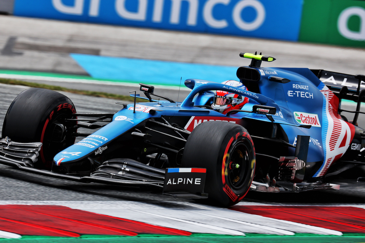 GP STIRIA, Esteban Ocon (FRA) Alpine F1 Team A521.
25.06.2021. Formula 1 World Championship, Rd 8, Steiermark Grand Prix, Spielberg, Austria, Practice Day.
- www.xpbimages.com, EMail: requests@xpbimages.com © Copyright: Batchelor / XPB Images