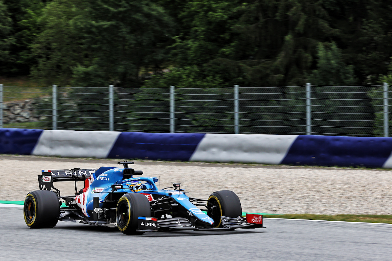 GP STIRIA, Fernando Alonso (ESP) Alpine F1 Team A521.
25.06.2021. Formula 1 World Championship, Rd 8, Steiermark Grand Prix, Spielberg, Austria, Practice Day.
- www.xpbimages.com, EMail: requests@xpbimages.com © Copyright: Batchelor / XPB Images