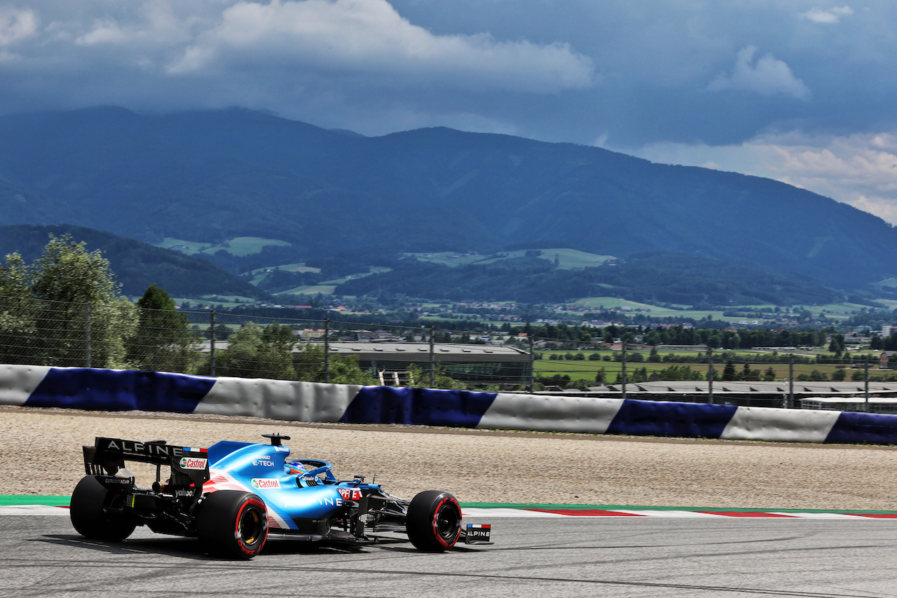 GP STIRIA, Fernando Alonso (ESP) Alpine F1 Team A521.
25.06.2021. Formula 1 World Championship, Rd 8, Steiermark Grand Prix, Spielberg, Austria, Practice Day.
- www.xpbimages.com, EMail: requests@xpbimages.com © Copyright: Batchelor / XPB Images