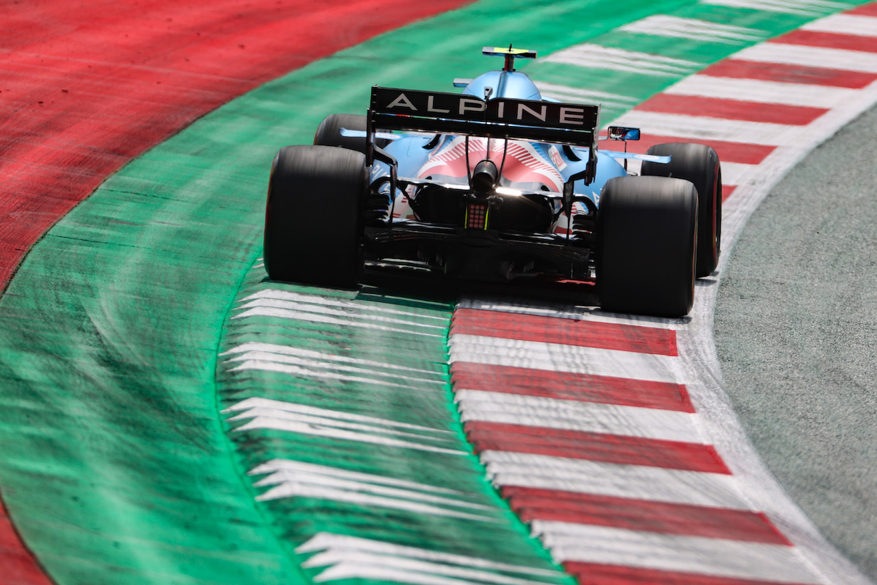 GP STIRIA, Esteban Ocon (FRA), Alpine F1 Team 
25.06.2021. Formula 1 World Championship, Rd 8, Steiermark Grand Prix, Spielberg, Austria, Practice Day.
- www.xpbimages.com, EMail: requests@xpbimages.com © Copyright: Charniaux / XPB Images