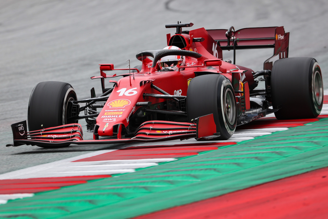 GP STIRIA, Charles Leclerc (FRA), Ferrari 
25.06.2021. Formula 1 World Championship, Rd 8, Steiermark Grand Prix, Spielberg, Austria, Practice Day.
- www.xpbimages.com, EMail: requests@xpbimages.com © Copyright: Charniaux / XPB Images
