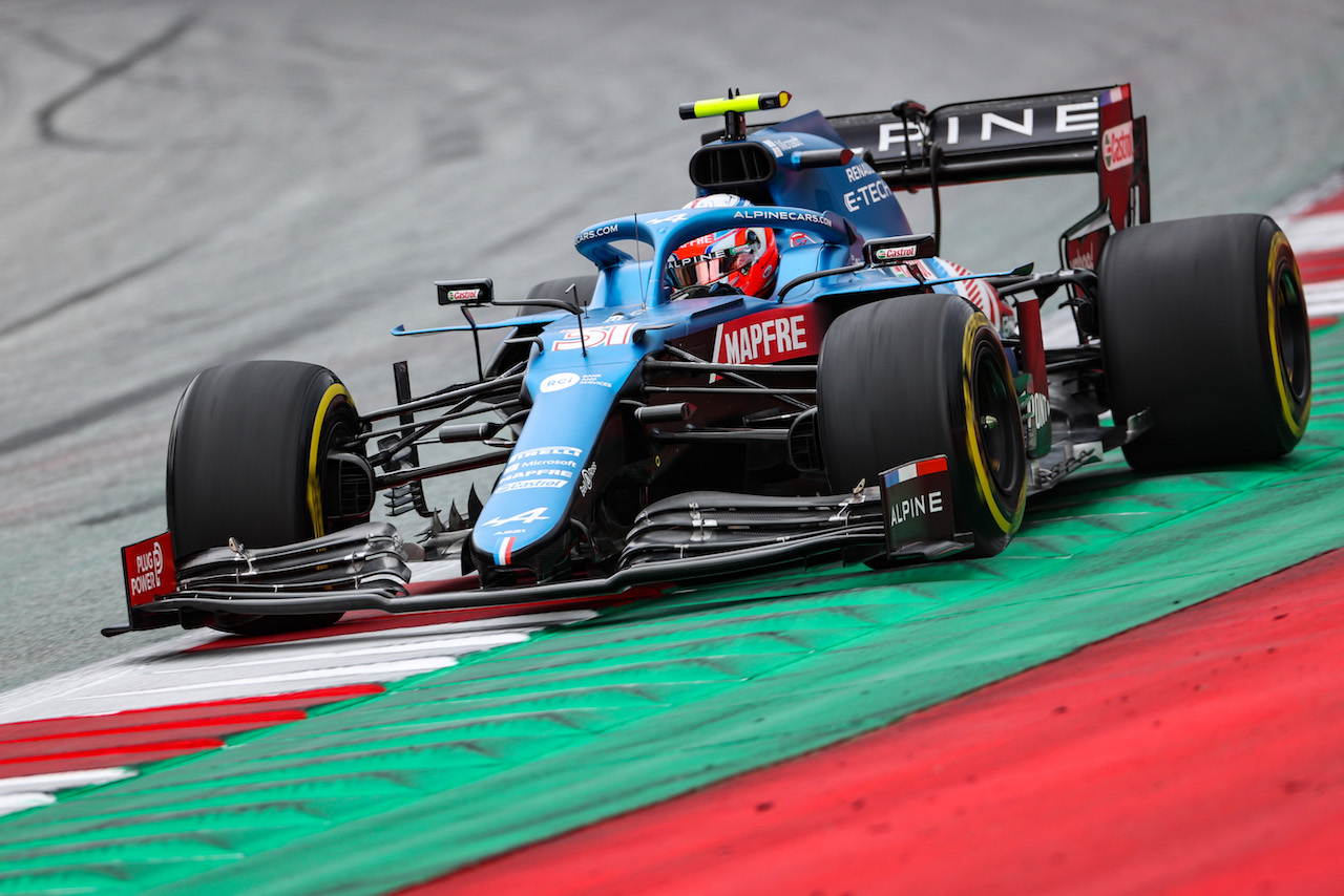 GP STIRIA, Esteban Ocon (FRA), Alpine F1 Team 
25.06.2021. Formula 1 World Championship, Rd 8, Steiermark Grand Prix, Spielberg, Austria, Practice Day.
- www.xpbimages.com, EMail: requests@xpbimages.com ¬© Copyright: Charniaux / XPB Images