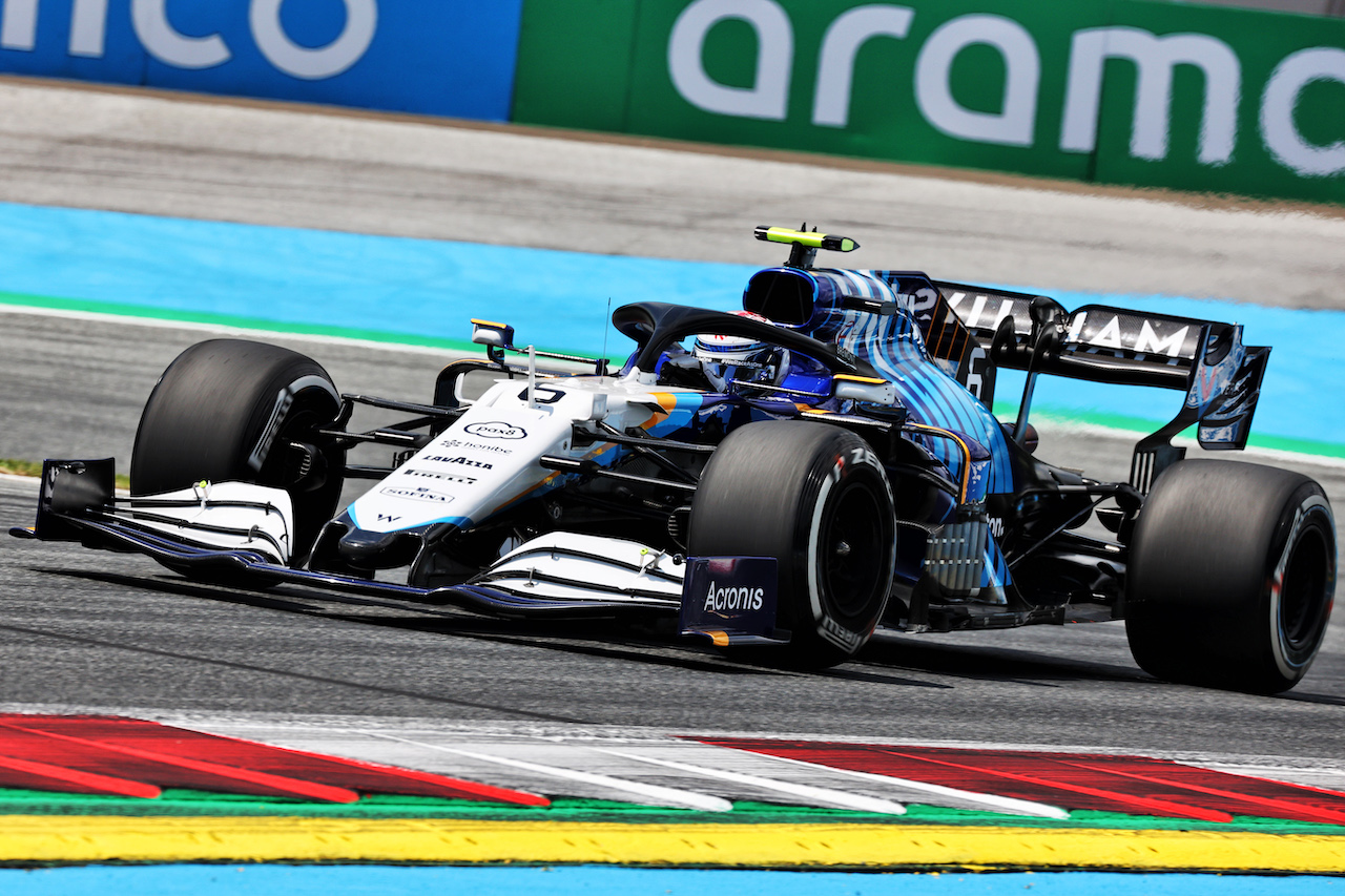 GP STIRIA, Nicholas Latifi (CDN) Williams Racing FW43B.
25.06.2021. Formula 1 World Championship, Rd 8, Steiermark Grand Prix, Spielberg, Austria, Practice Day.
- www.xpbimages.com, EMail: requests@xpbimages.com © Copyright: Batchelor / XPB Images