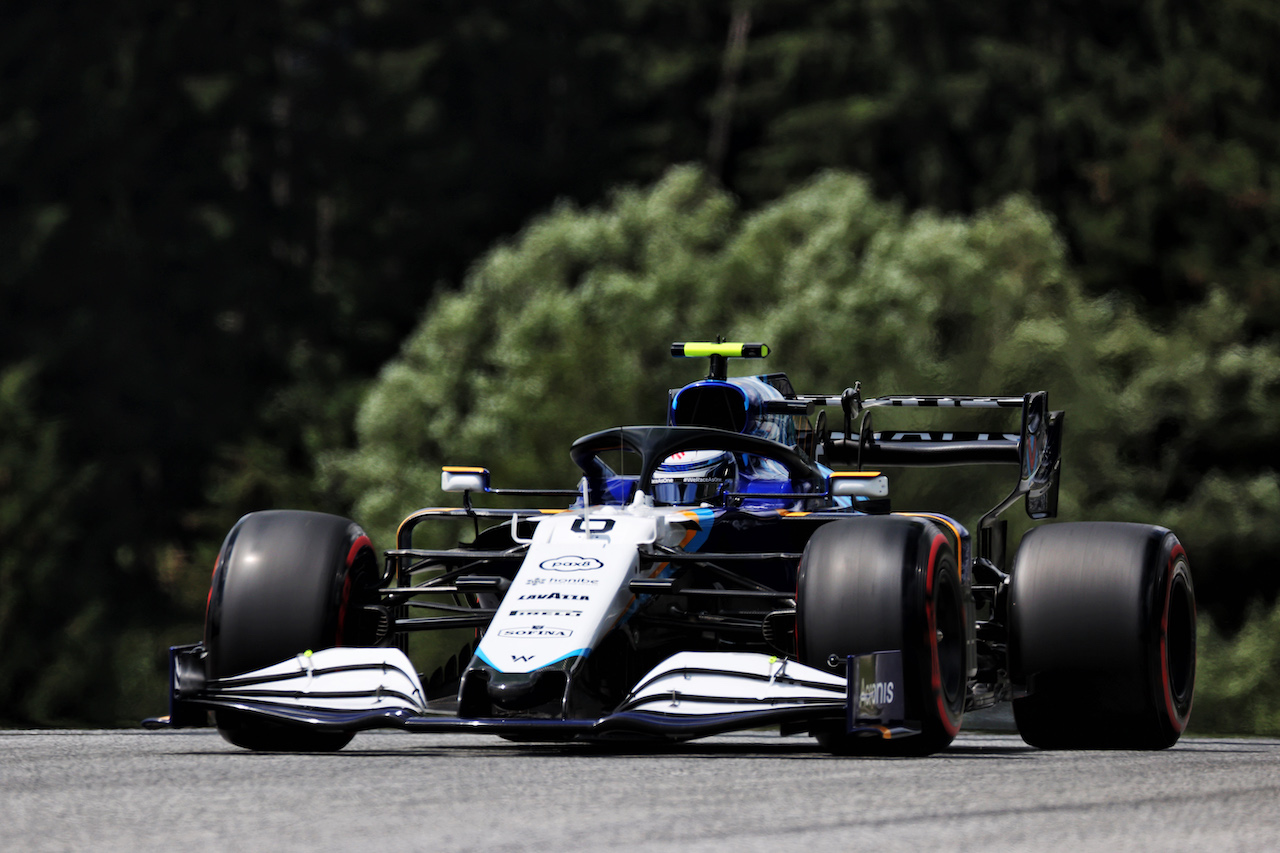 GP STIRIA, Nicholas Latifi (CDN) Williams Racing FW43B.
25.06.2021. Formula 1 World Championship, Rd 8, Steiermark Grand Prix, Spielberg, Austria, Practice Day.
- www.xpbimages.com, EMail: requests@xpbimages.com © Copyright: Batchelor / XPB Images