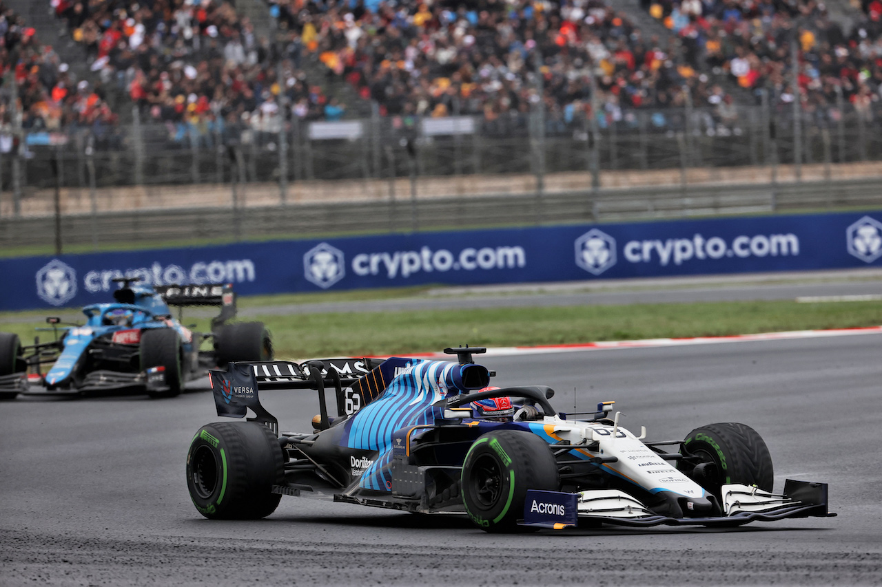 GP TURCHIA, George Russell (GBR) Williams Racing FW43B.
10.10.2021. Formula 1 World Championship, Rd 16, Turkish Grand Prix, Istanbul, Turkey, Gara Day.
- www.xpbimages.com, EMail: requests@xpbimages.com © Copyright: Batchelor / XPB Images