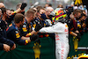 GP TURCHIA, Sergio Perez (MEX) Red Bull Racing celebrates his third position with the team in parc ferme.
10.10.2021. Formula 1 World Championship, Rd 16, Turkish Grand Prix, Istanbul, Turkey, Gara Day.
- www.xpbimages.com, EMail: requests@xpbimages.com © Copyright: FIA Pool Image for Editorial Use Only