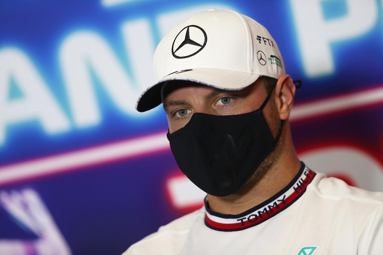 GP TURCHIA, Valtteri Bottas (FIN) Mercedes AMG F1 in the FIA Press Conference.
07.10.2021. Formula 1 World Championship, Rd 16, Turkish Grand Prix, Istanbul, Turkey, Preparation Day.
- www.xpbimages.com, EMail: requests@xpbimages.com © Copyright: FIA Pool Image for Editorial Use Only