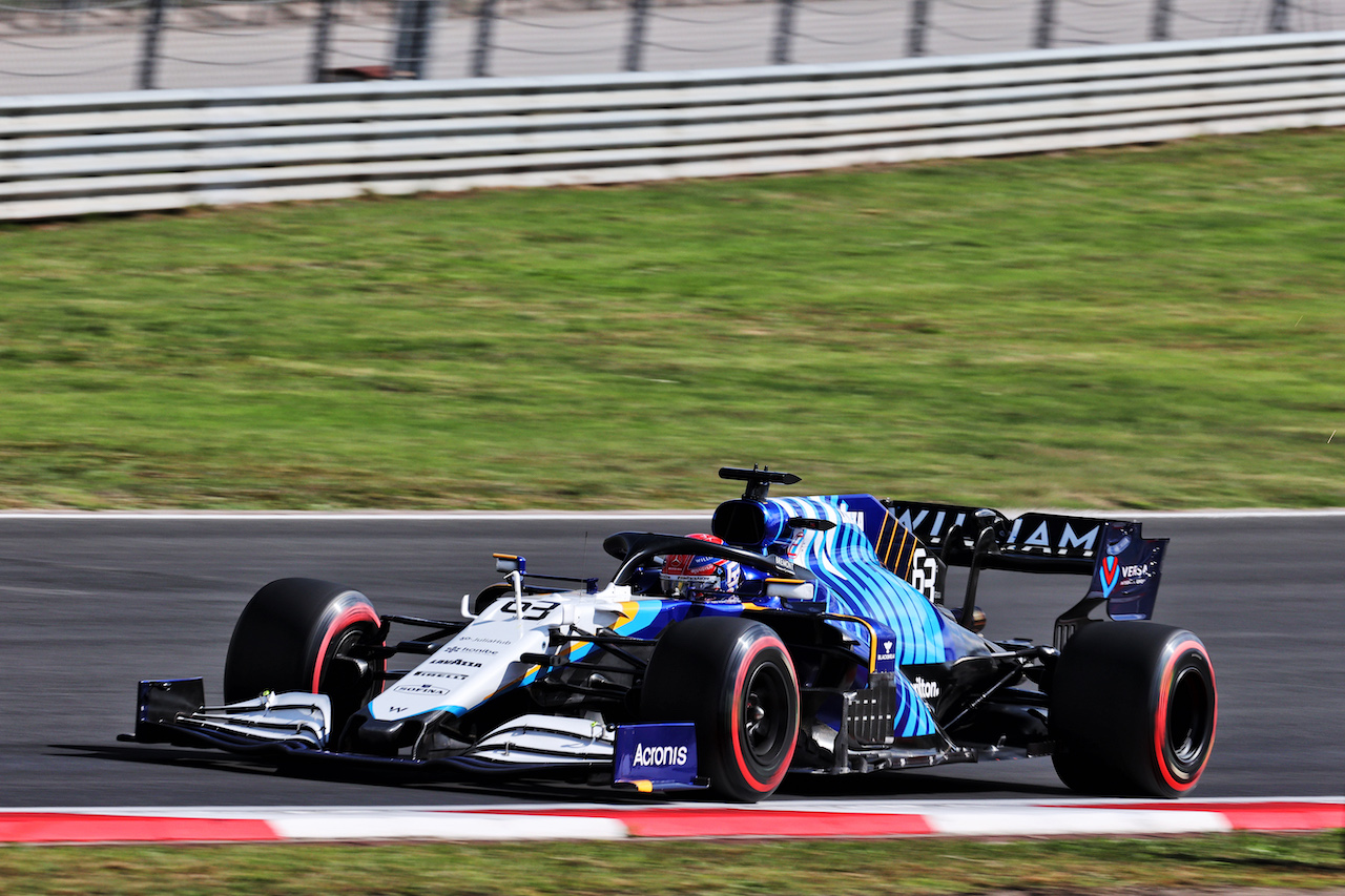 GP TURCHIA, George Russell (GBR) Williams Racing FW43B.
08.10.2021 Formula 1 World Championship, Rd 16, Turkish Grand Prix, Istanbul, Turkey, Practice Day.
- www.xpbimages.com, EMail: requests@xpbimages.com © Copyright: Batchelor / XPB Images