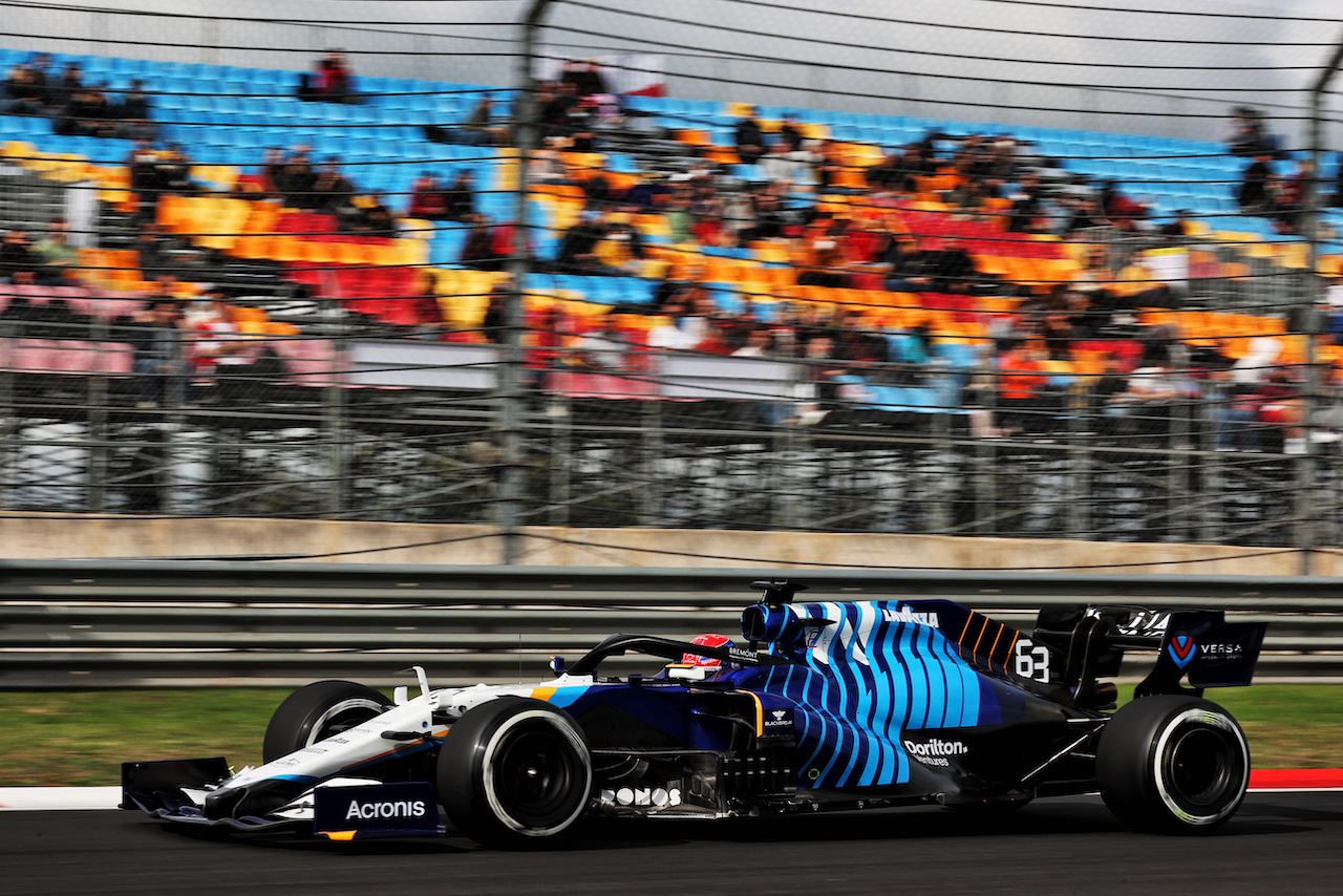 GP TURCHIA, George Russell (GBR) Williams Racing FW43B.
08.10.2021 Formula 1 World Championship, Rd 16, Turkish Grand Prix, Istanbul, Turkey, Practice Day.
- www.xpbimages.com, EMail: requests@xpbimages.com © Copyright: Batchelor / XPB Images