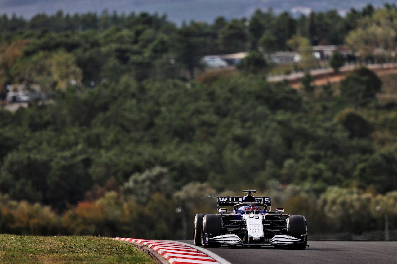 GP TURCHIA, George Russell (GBR) Williams Racing FW43B.
08.10.2021 Formula 1 World Championship, Rd 16, Turkish Grand Prix, Istanbul, Turkey, Practice Day.
- www.xpbimages.com, EMail: requests@xpbimages.com © Copyright: Moy / XPB Images
