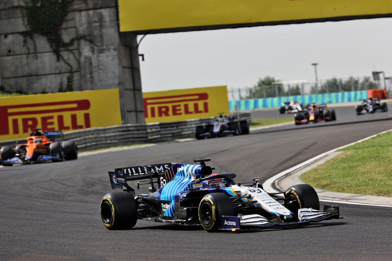 GP UNGHERIA, George Russell (GBR) Williams Racing FW43B.
01.08.2021. Formula 1 World Championship, Rd 11, Hungarian Grand Prix, Budapest, Hungary, Gara Day.
- www.xpbimages.com, EMail: requests@xpbimages.com © Copyright: Batchelor / XPB Images