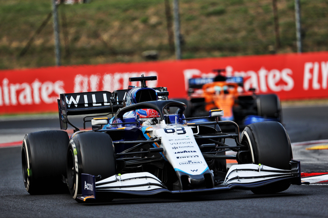 GP UNGHERIA, George Russell (GBR) Williams Racing FW43B.
01.08.2021. Formula 1 World Championship, Rd 11, Hungarian Grand Prix, Budapest, Hungary, Gara Day.
- www.xpbimages.com, EMail: requests@xpbimages.com © Copyright: Batchelor / XPB Images