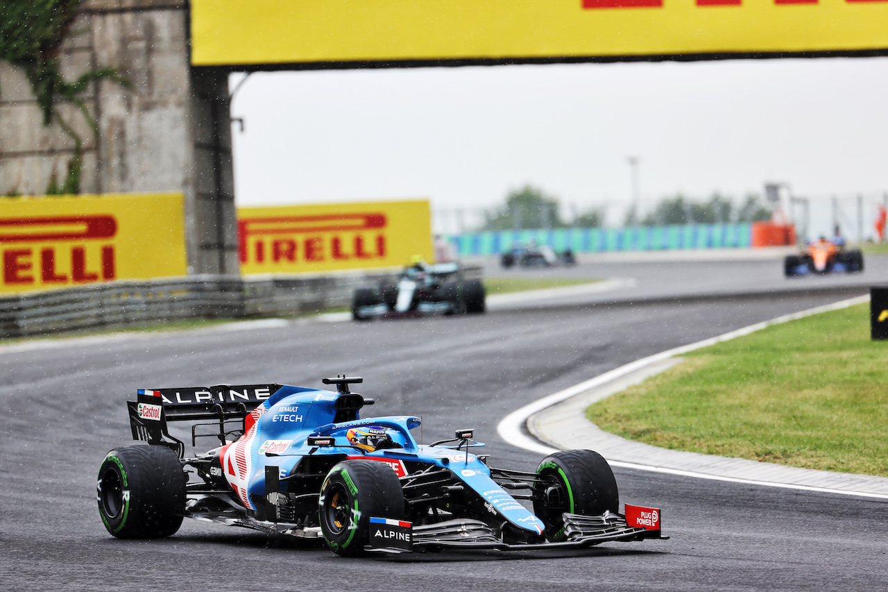 GP UNGHERIA, Fernando Alonso (ESP) Alpine F1 Team A521.
01.08.2021. Formula 1 World Championship, Rd 11, Hungarian Grand Prix, Budapest, Hungary, Gara Day.
- www.xpbimages.com, EMail: requests@xpbimages.com © Copyright: Batchelor / XPB Images