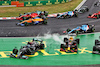 GP UNGHERIA, Valtteri Bottas (FIN) Mercedes AMG F1 W12 e Sergio Perez (MEX) Red Bull Racing RB16B crash out at the partenza of the race as Lance Stroll (CDN) Aston Martin F1 Team AMR21 crashes into Charles Leclerc (MON) Ferrari SF-21.
01.08.2021. Formula 1 World Championship, Rd 11, Hungarian Grand Prix, Budapest, Hungary, Gara Day.
- www.xpbimages.com, EMail: requests@xpbimages.com © Copyright: Moy / XPB Images