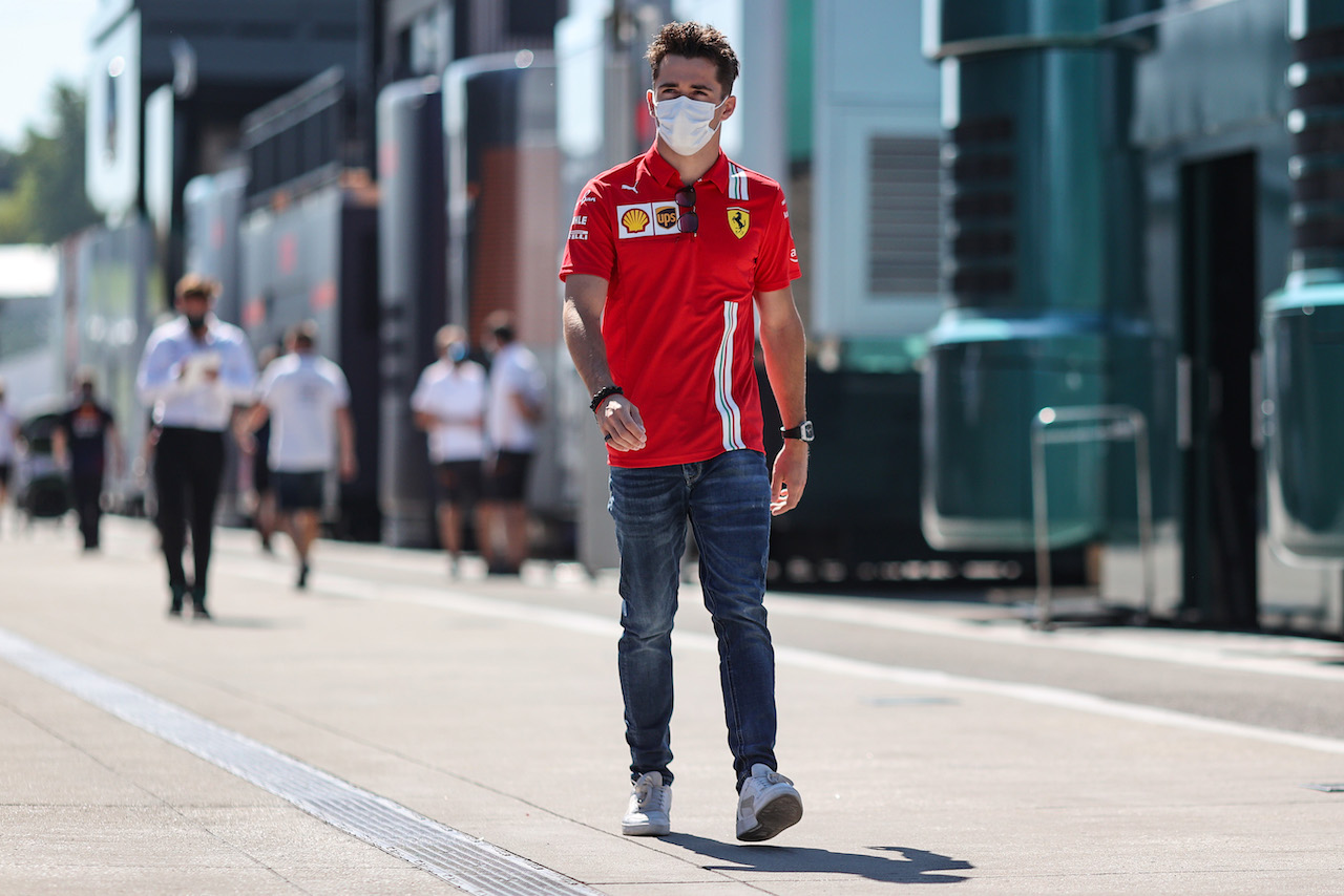 GP UNGHERIA, Charles Leclerc (MON) Ferrari.
29.07.2021. Formula 1 World Championship, Rd 11, Hungarian Grand Prix, Budapest, Hungary, Preparation Day.
- www.xpbimages.com, EMail: requests@xpbimages.com © Copyright: Charniaux / XPB Images