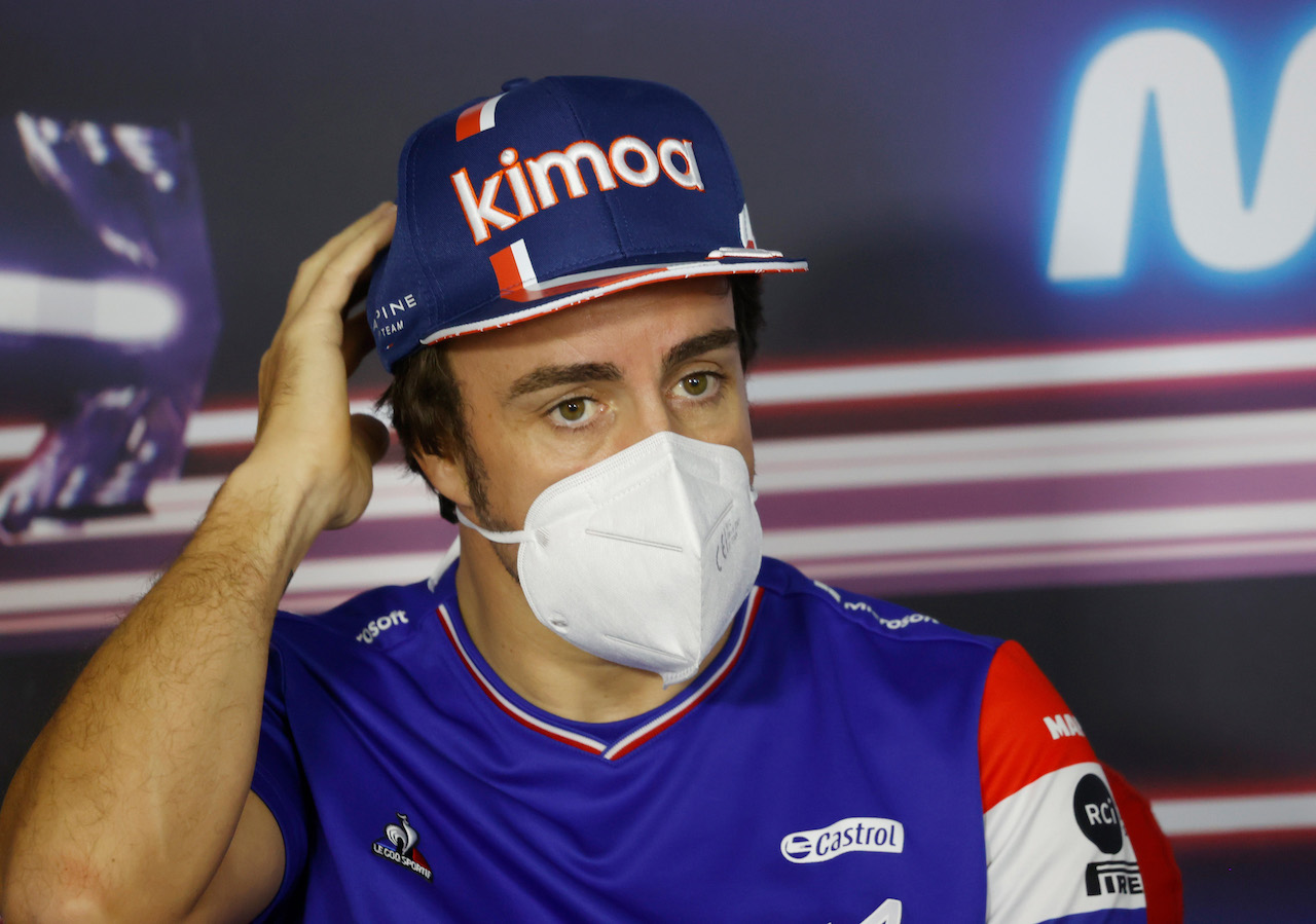 GP UNGHERIA, Fernando Alonso (ESP) Alpine F1 Team in the FIA Press Conference.
29.07.2021. Formula 1 World Championship, Rd 11, Hungarian Grand Prix, Budapest, Hungary, Preparation Day.
- www.xpbimages.com, EMail: requests@xpbimages.com © Copyright: FIA Pool Image for Editorial Use Only