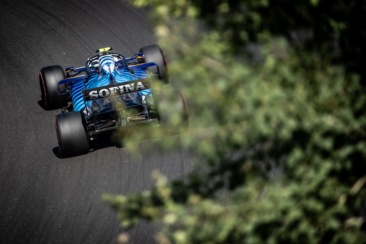 GP UNGHERIA, Nicholas Latifi (CDN) Williams Racing FW43B.
31.07.2021. Formula 1 World Championship, Rd 11, Hungarian Grand Prix, Budapest, Hungary, Qualifiche Day.
- www.xpbimages.com, EMail: requests@xpbimages.com © Copyright: Bearne / XPB Images