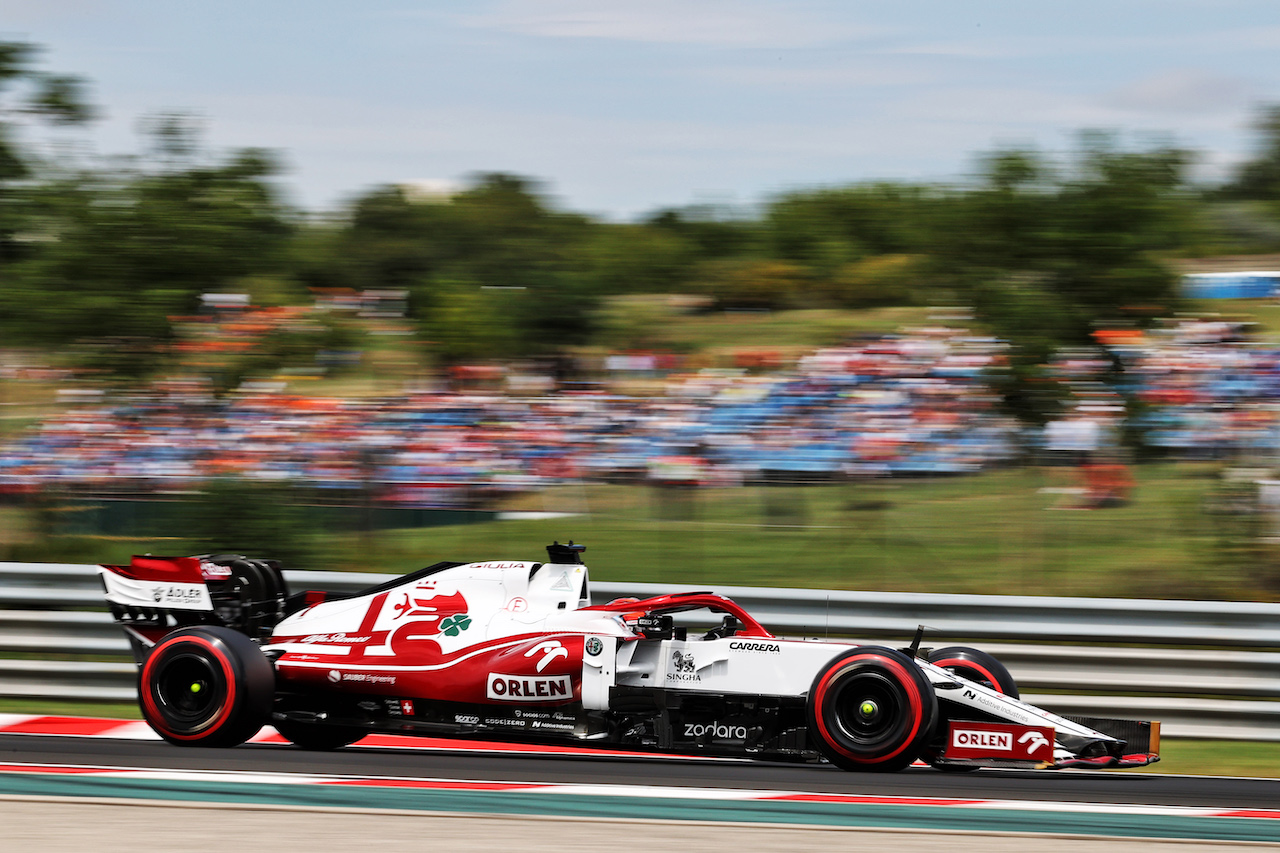 GP UNGHERIA, Kimi Raikkonen (FIN) Alfa Romeo Racing C41.
31.07.2021. Formula 1 World Championship, Rd 11, Hungarian Grand Prix, Budapest, Hungary, Qualifiche Day.
- www.xpbimages.com, EMail: requests@xpbimages.com © Copyright: Moy / XPB Images